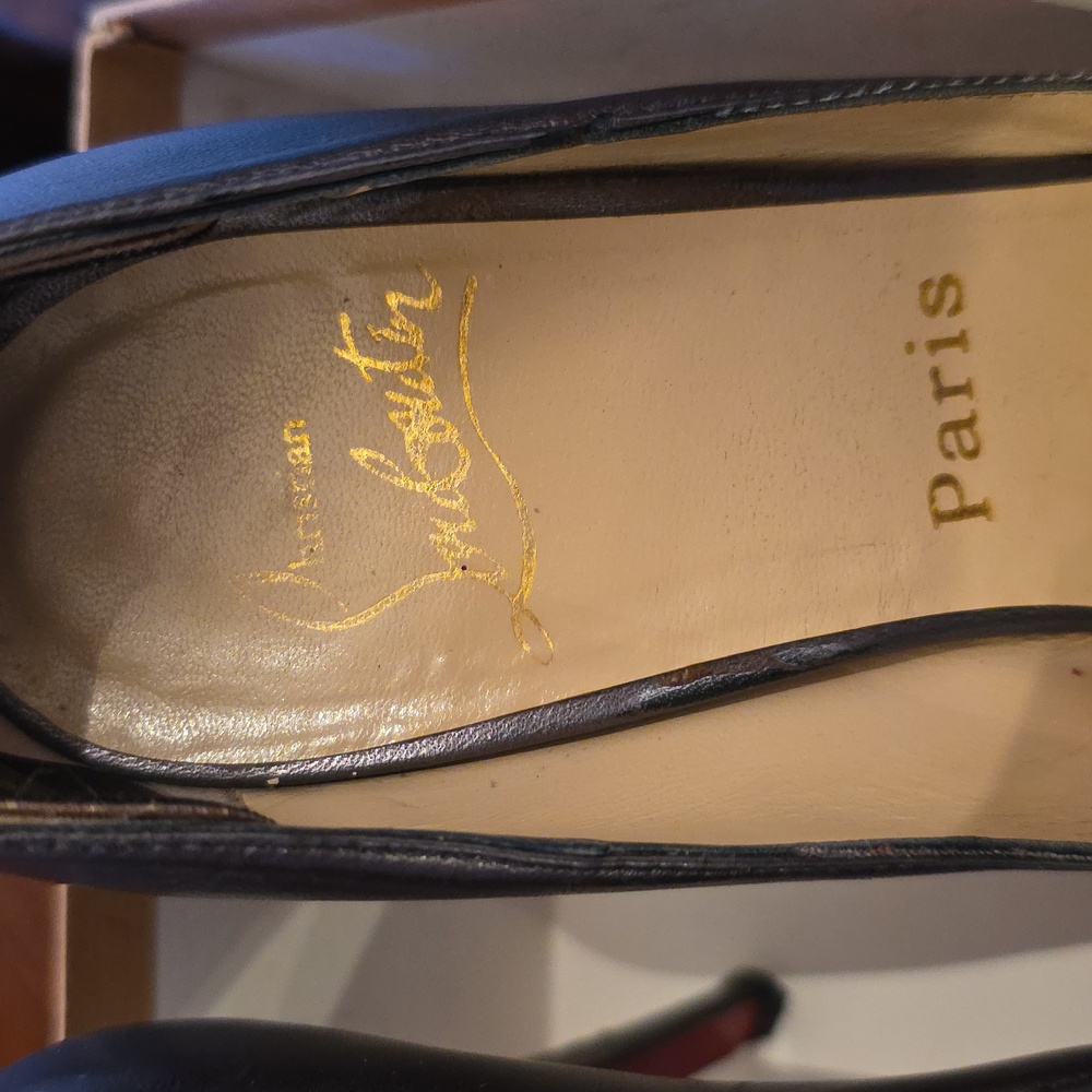 Silver Louboutin Jenny Heels, 36.5 - Picture 5 of 9
